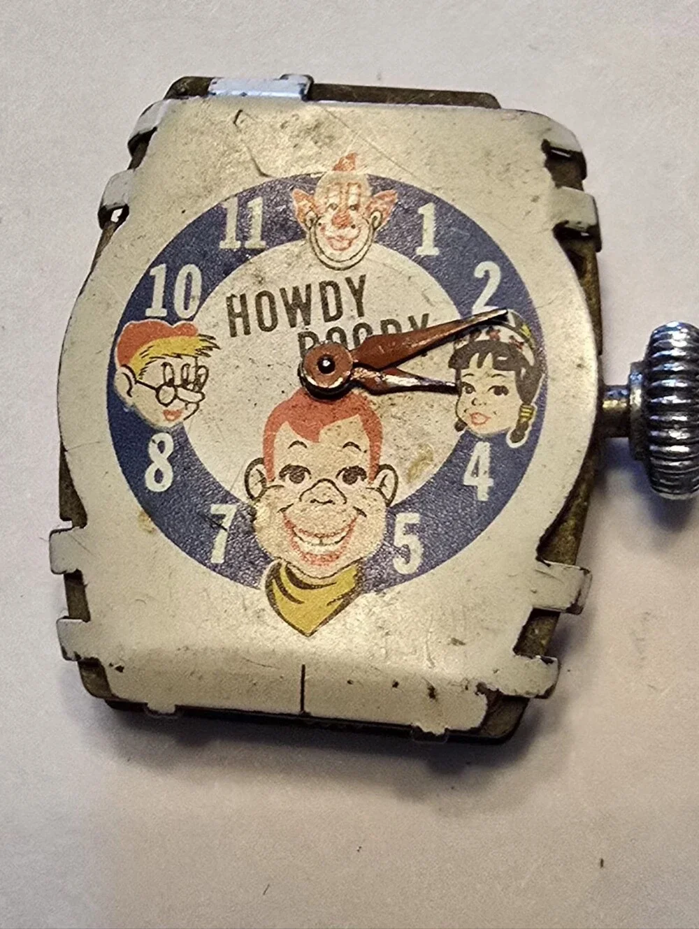 Vintage 1950's Ingraham Howdy Doody Character Wrist Watch As Is Untested
